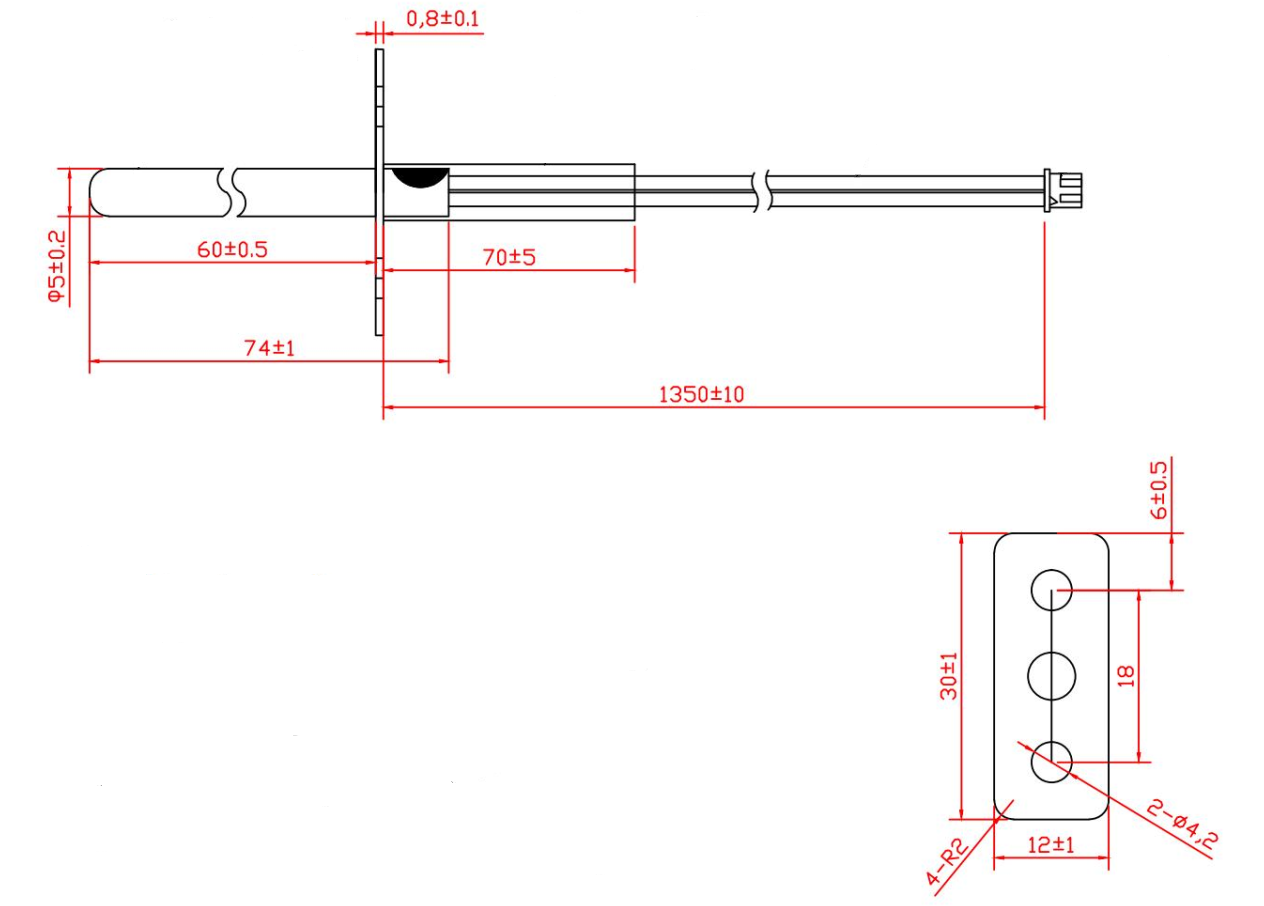 Large Oven Cavity Temperature Sensor